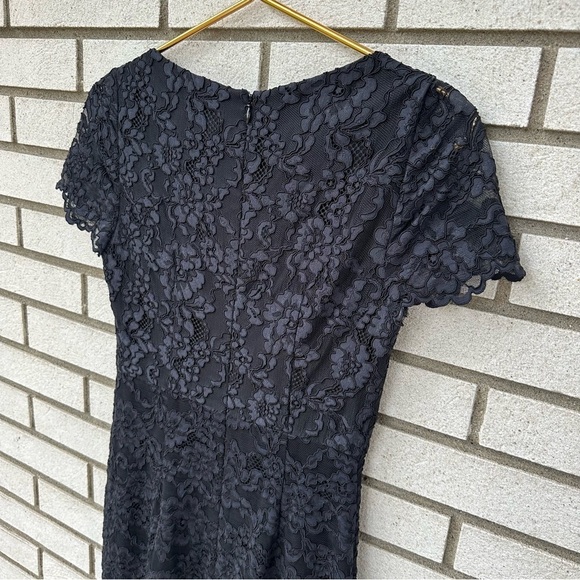 DVF Diane Von Furstenberg Ainsley Lace Sheath Dress Black - Picture 6 of 16
